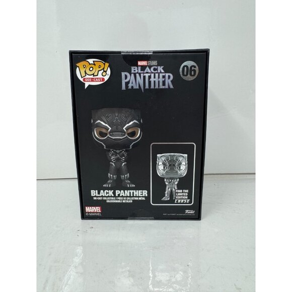 Funko Pop! Die-Cast Marvel #6 Black Panther Funko Exclusive Die-Cast Collectible - Picture 5 of 8